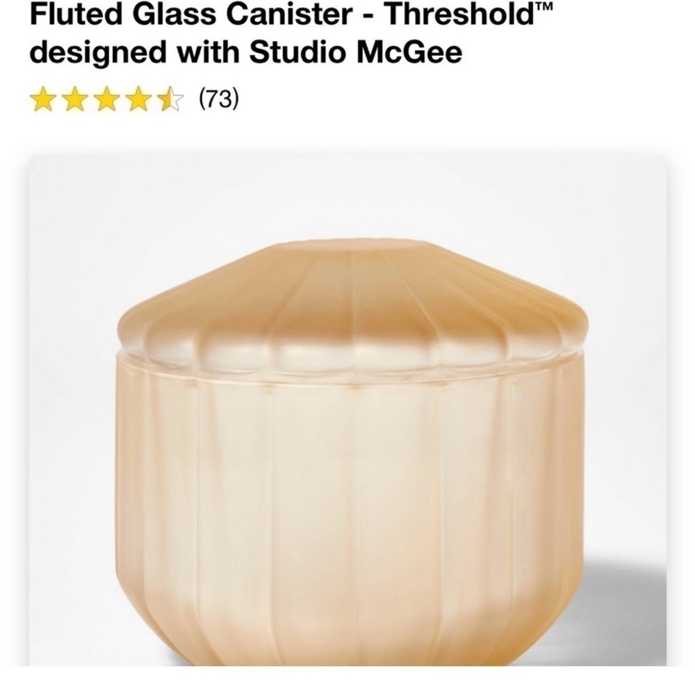 Studio McGee - Fluted Glass Canister​ - Picture 10 of 11